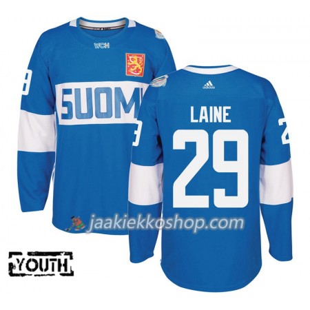 Suomi Pelipaita Patrik Laine 29 2016 World Cup Lapsille Sininen Premier Paita